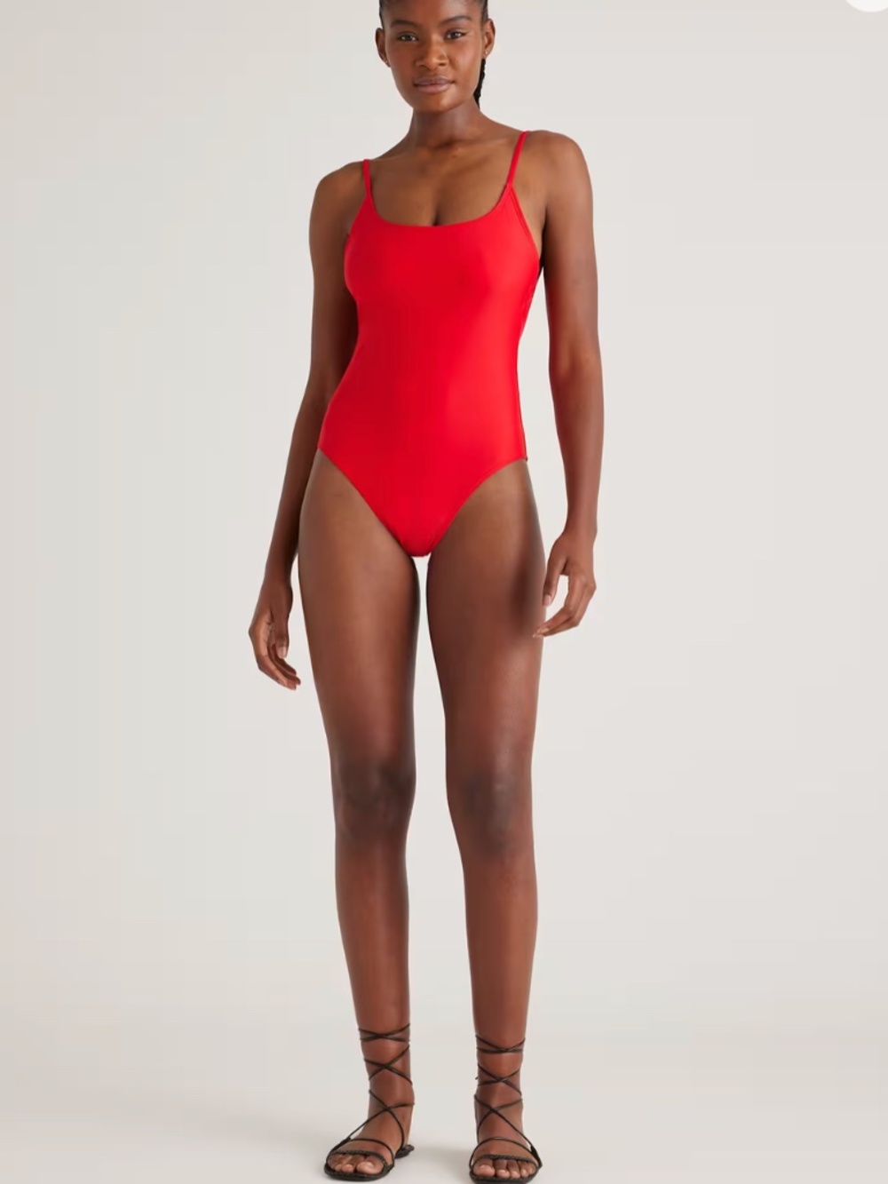 Italian Cami One-Piece Swimsuit Cherry Large